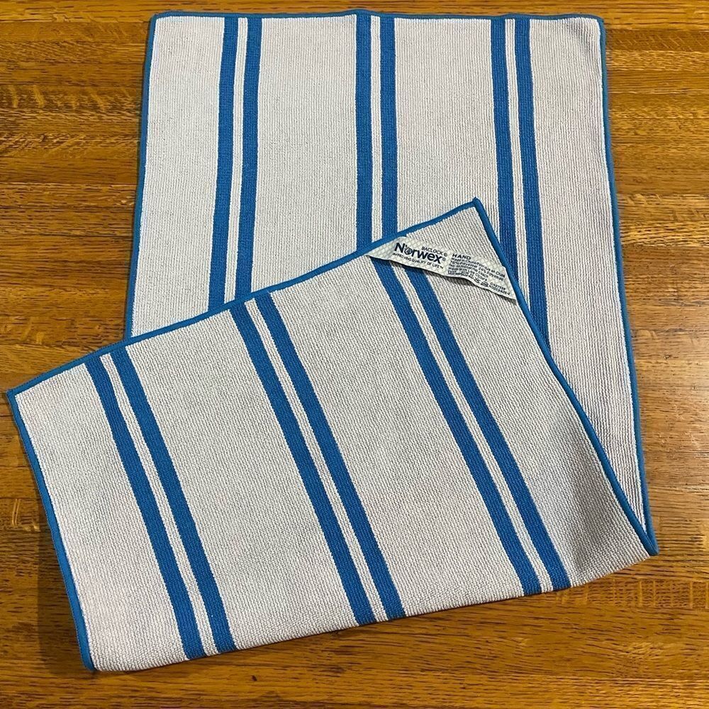 Norwex Hand Towel LE Marine Stripe NWOT